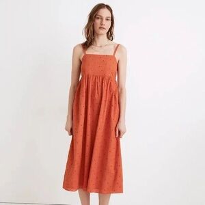 Madewell Eyelet Summertime Cami Midi Dress